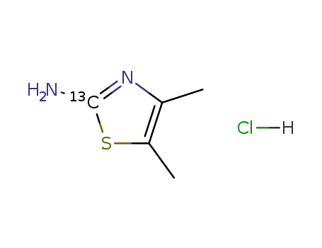 2-amino-4,5-dimethyl<2-13C>thiazole hydrochloride