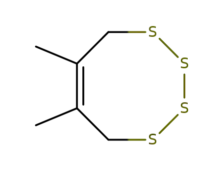Molecular Structure of 139174-04-2 (1,2,3,4-Tetrathiocin, 5,8-dihydro-6,7-dimethyl-)