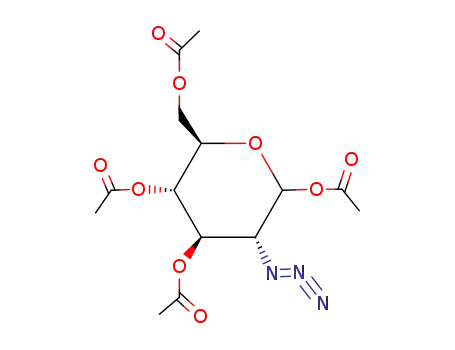Molecular Structure of 171032-74-9 (1,3,4,6-TETRA-O-ACETYL-2-AZIDO-2-DEOXY-D-GLUCOPYRANOSE)