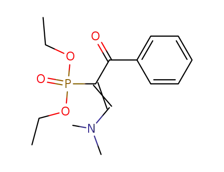 Molecular Structure of 98934-33-9 (Phosphonic acid, [1-benzoyl-2-(dimethylamino)ethenyl]-, diethyl ester)