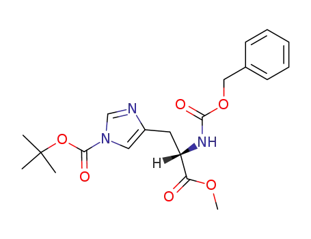 N(α)-benzyloxycarbonyl-N(τ)-tert-butyloxycarbonyl-L-histidine methyl ester