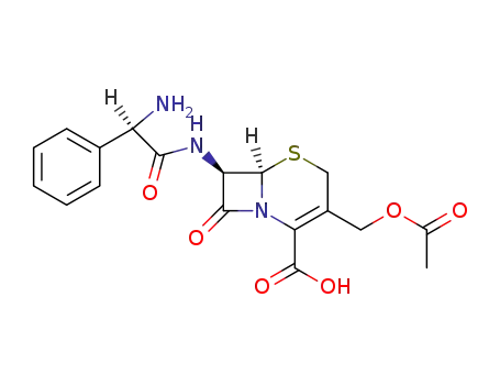 5-Thia-1-azabicyclo[4.2.0]oct-2-ene-2-carboxylicacid, 3-[(acetyloxy)methyl]-7-[[(2R)-2-amino-2-phenylacetyl]amino]-8-oxo-,(6R,7R)-