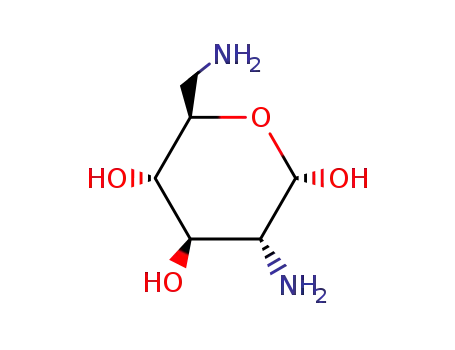 Molecular Structure of 59433-00-0 (2,6-Diamino-2,6-dideoxy-α-D-glucopyranose)