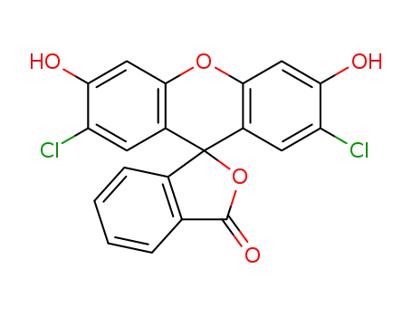 Molecular Structure of 76-54-0 (2',7'-DICHLOROFLUORESCEIN)
