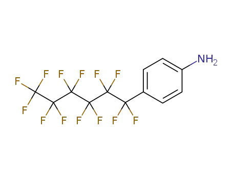 Molecular Structure of 139613-90-4 (4-(PERFLUOROHEXYL)ANILINE)