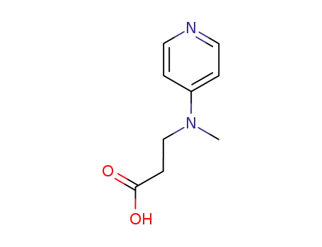 Molecular Structure of 80028-35-9 (b-Alanine, N-methyl-N-4-pyridinyl-)