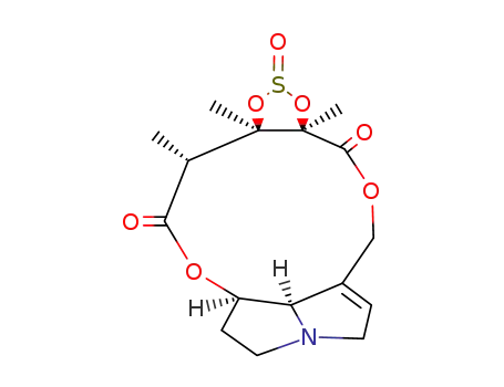 Molecular Structure of 77057-77-3 (Monocrotaline cyclic sulfite)