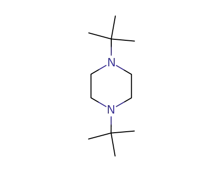 Molecular Structure of 10125-77-6 (Piperazine, 1,4-bis(1,1-dimethylethyl)-)