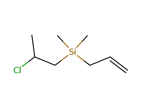 Molecular Structure of 78847-25-3 (Silane, (2-chloropropyl)dimethyl-2-propenyl-)