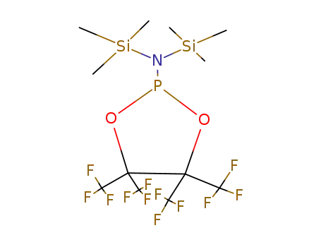 2-Bis(trimethylsilyl)amino-4,4,5,5-tetrakis(trifluormethyl)-1,3,2λ3-dioxaphospholan