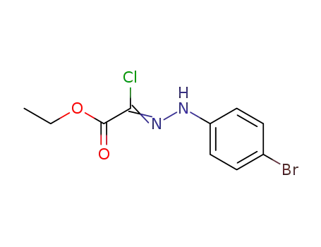 Molecular Structure of 27143-10-8 (ETHYL 2-CHLORO-2-[2-(4-BROMOPHENYL)HYDRAZONO]-ACETATE)