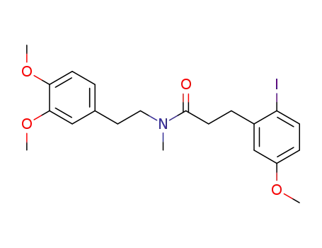 N-<2-(3,4-dimethoxyphenyl)ethyl>-2-iodo-5-methoxy-N-methylbenzenepropanamide