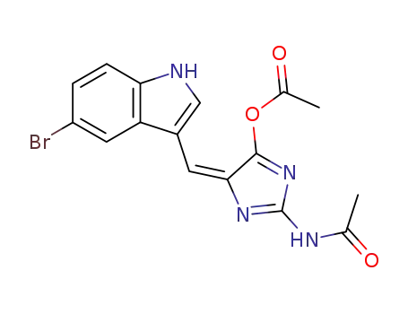 3-<(2'-acetamido-5'-acetoxy-4'-imidazolinylidene)methyl>-5-bromo-1H-indole