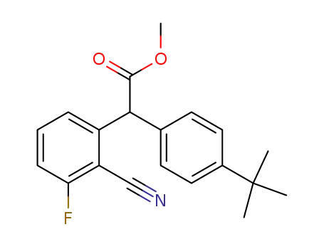 (4-tert-Butyl-phenyl)-(2-cyano-3-fluoro-phenyl)-acetic acid methyl ester