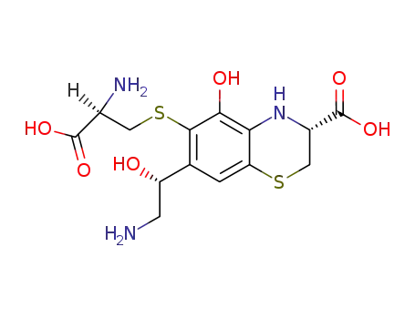 (R)-6-((R)-2-Amino-2-carboxy-ethylsulfanyl)-7-((R)-2-amino-1-hydroxy-ethyl)-5-hydroxy-3,4-dihydro-2H-benzo[1,4]thiazine-3-carboxylic acid