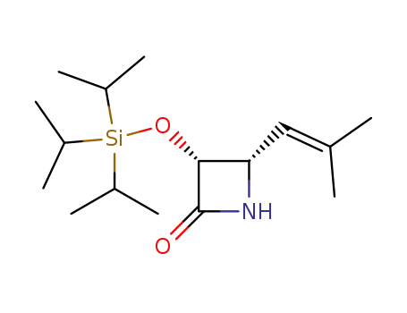 2-Azetidinone, 4-(2-methyl-1-propenyl)-3-[[tris(1-methylethyl)silyl]oxy]-,
(3R,4S)-