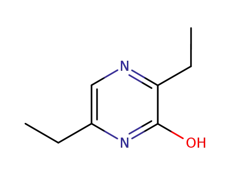 Molecular Structure of 72876-11-0 (2(1H)-Pyrazinone,3,6-diethyl-(9CI))