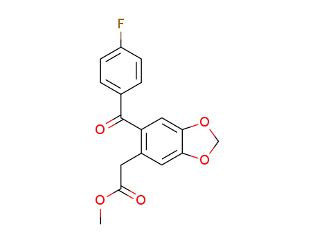 methyl 2-(4-fluorobenzoyl)-4,5-methylenedioxyphenylacetate