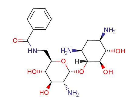 N-[(2R,3S,4R,5R,6R)-5-Amino-6-((1R,2R,3S,4R,6S)-4,6-diamino-2,3-dihydroxy-cyclohexyloxy)-3,4-dihydroxy-tetrahydro-pyran-2-ylmethyl]-benzamide