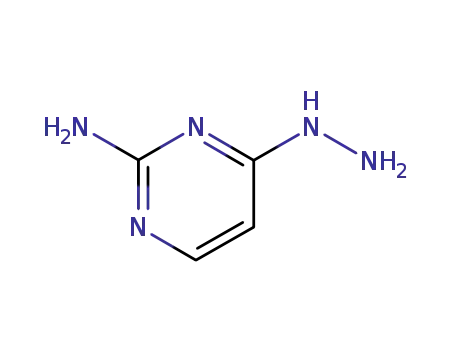 Molecular Structure of 33575-09-6 (Pyrimidine, 2-amino-4-hydrazino- (8CI))