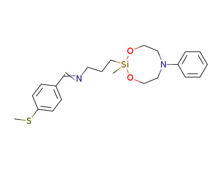 γ-N-(p-methylthiobenzylidene)aminopropyl-2-methyl-6-phenyl-1,3-dioxa-6-aza-2-silacyclooctane