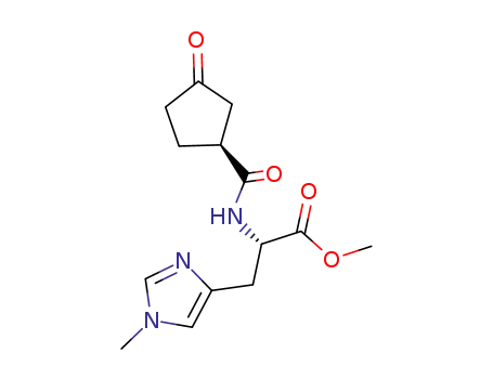 (S)-3-(1-Methyl-1H-imidazol-4-yl)-2-[((S)-3-oxo-cyclopentanecarbonyl)-amino]-propionic acid methyl ester