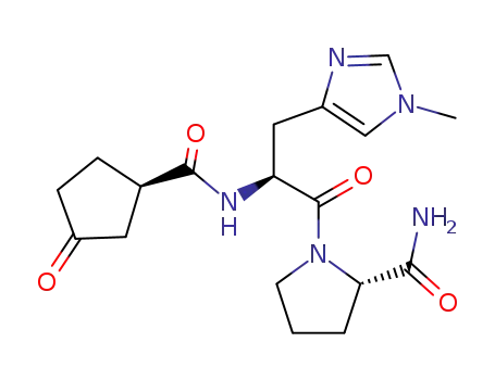 (S)-1-{(S)-3-(1-Methyl-1H-imidazol-4-yl)-2-[((R)-3-oxo-cyclopentanecarbonyl)-amino]-propionyl}-pyrrolidine-2-carboxylic acid amide