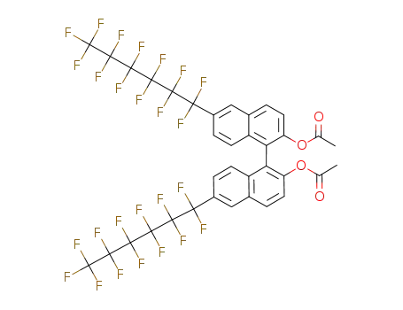 (R)-6,6'-bis(perfluorohexyl)-2,2'-diacetoxy-1,1'-binaphthyl