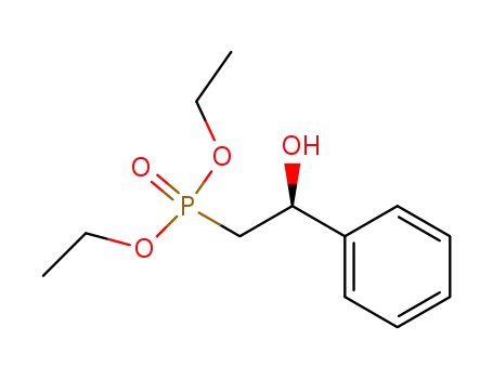 Molecular Structure of 450406-75-4 (Phosphonic acid, [(2S)-2-hydroxy-2-phenylethyl]-, diethyl ester)