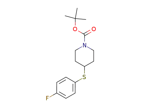 Molecular Structure of 226398-48-7 (4-(4-Fluoro-phenylsulfanyl)-piperidine-1-carboxylic acid tert-butyl ester)