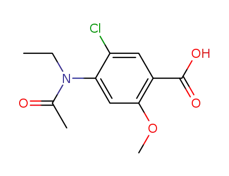 4-(N-acetyl-N-ethyl)amino-5-chloro-2-methoxybenzoic acid