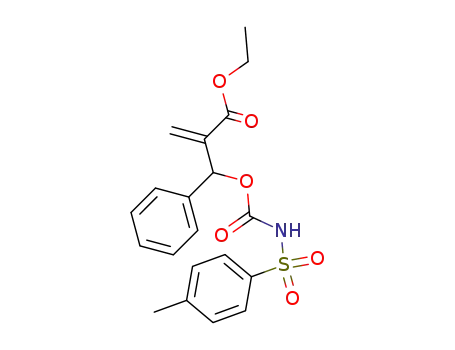 Molecular Structure of 451491-99-9 (Benzenepropanoic acid,
a-methylene-b-[[[[(4-methylphenyl)sulfonyl]amino]carbonyl]oxy]-, ethyl
ester)