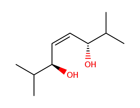 Molecular Structure of 487059-56-3 (4-Octene-3,6-diol, 2,7-dimethyl-, (3S,4Z,6S)-)
