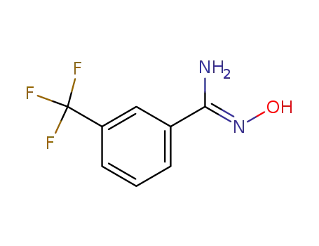 Molecular Structure of 40067-80-9 (3-(TRIFLUOROMETHYL)BENZAMIDOXIME)
