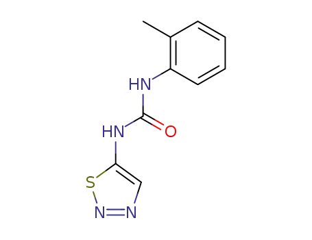 Molecular Structure of 67021-62-9 (Urea, N-(2-methylphenyl)-N'-1,2,3-thiadiazol-5-yl-)