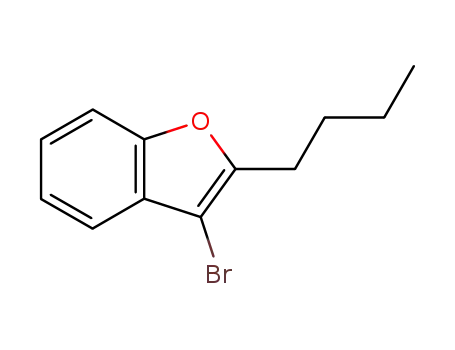 Molecular Structure of 872400-06-1 (Benzofuran, 3-bromo-2-butyl-)
