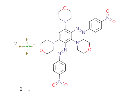 3-{3-morpholin-4-ium-4-yl-5-morpholin-4-yl-2,4-bis[(4-nitrophenyl)diazenyl]phenyl}-1,3-oxazinan-3-ium bis(tetrafluoroborate)