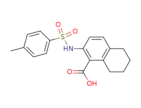 2-[(4-methylphenyl)sulfonamido]-5,6,7,8-tetrahydronaphthalene-1-carboxylic acid