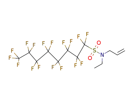 Molecular Structure of 24924-36-5 (N-allyl-N-ethylheptadecafluorooctanesulphonamide)