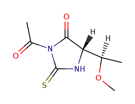 (S)-3-acetyl-5-((R)-1-methoxy-ethyl)-2-thioxo-imidazolidin-4-one
