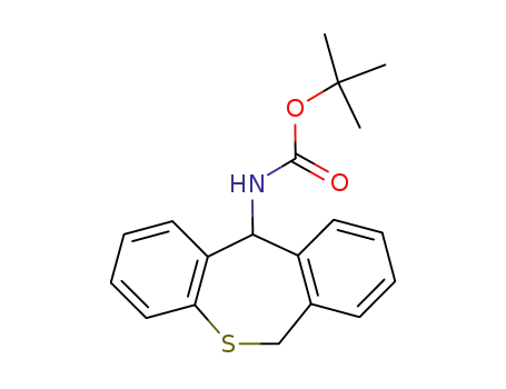 Molecular Structure of 51065-32-8 (tert-butyl 6,11-dihydrodibenzo[b,e]thiepin-11-ylcarbamate)