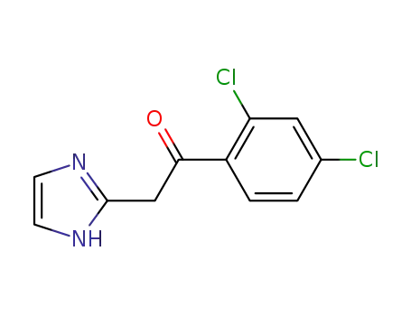 Molecular Structure of 252950-14-4 (2',4'-Dichloro-2-imidazole acetophenone)