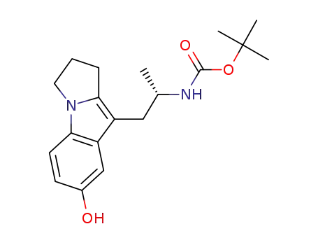 (S)-tert-butyl 1-(7-hydroxy-2,3-dihydro-1H-pyrrolo-[1,2-a]indol-9-yl)propan-2-ylcarbamate