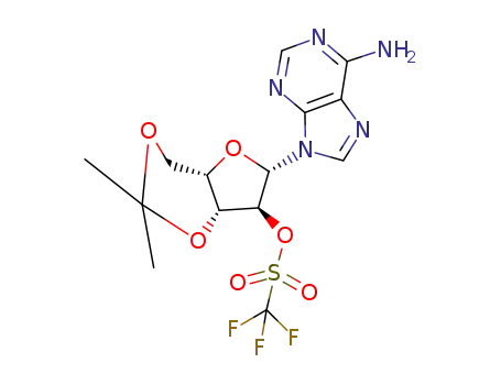 9-(3,5-O-isopropylidene-2-O-triflyl-β-L-xylofuranosyl)adenine