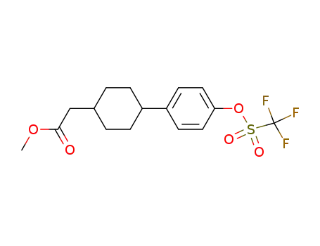 methyl [trans-4-(4-{[(trifluoromethyl)sulfonyl]oxy}phenyl)cyclohexyl]acetate