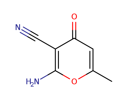 4H-Pyran-3-carbonitrile, 2-amino-6-methyl-4-oxo-
