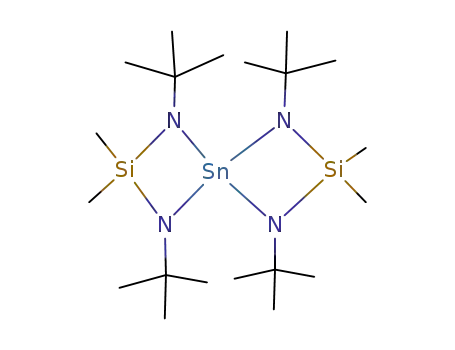 Molecular Structure of 54677-67-7 (1,3,5,7-Tetraaza-2,6-disila-4-stannaspiro[3.3]heptane,
1,3,5,7-tetrakis(1,1-dimethylethyl)-2,2,6,6-tetramethyl-)