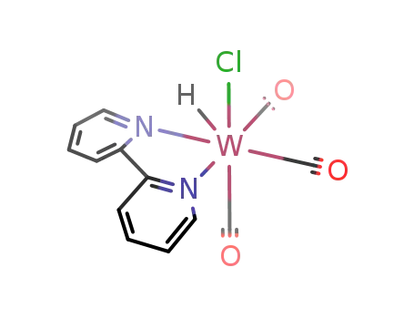 fac-(CO)3(2,2'-bipyridine)W(H)(Cl)