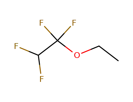 Molecular Structure of 512-51-6 (Ethyl 1,1,2,2-tetrafluoroethyl ether)