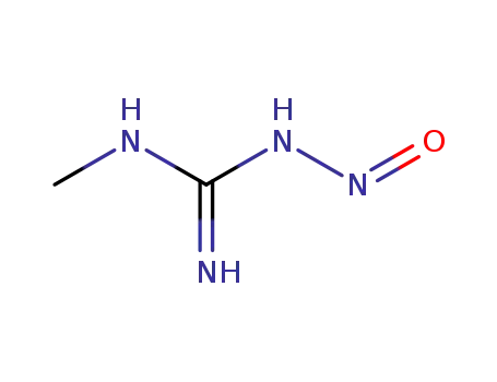 Molecular Structure of 13830-58-5 (2-methyl-1-nitrosoguanidine)